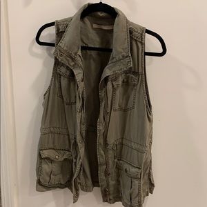Olive Green Tencel Vest
